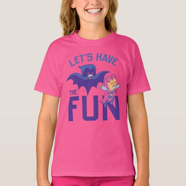 T-shirt Titans Ados, allez ! | Starfire & Raven "Ayez Le P (Devant)