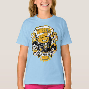 T-shirt Titans Ados, partez !   Beast Boy "Burritos Are Be