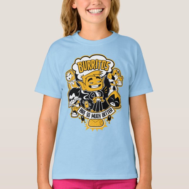 T-shirt Titans Ados, partez ! | Beast Boy "Burritos Are Be (Devant)