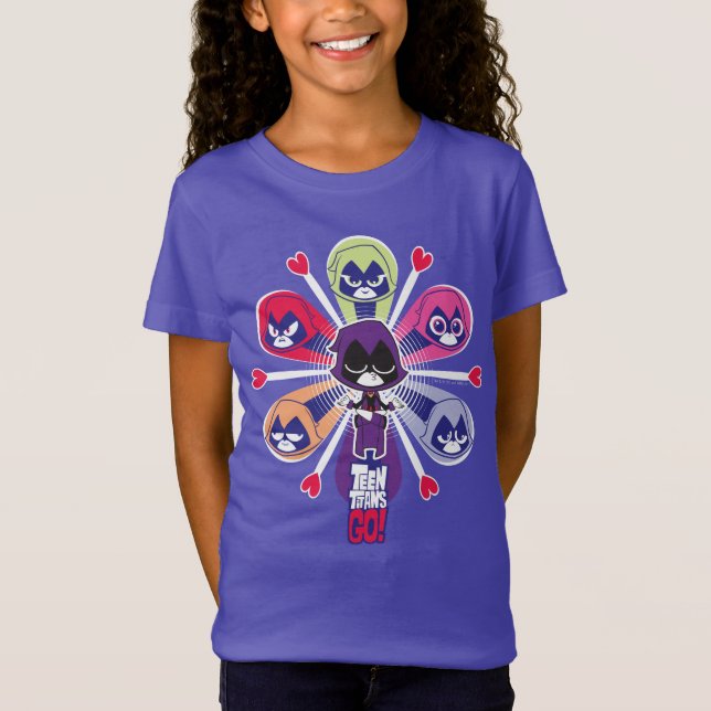 T-Shirt Titans Ados, partez ! | Emoticlones de Raven (Devant)