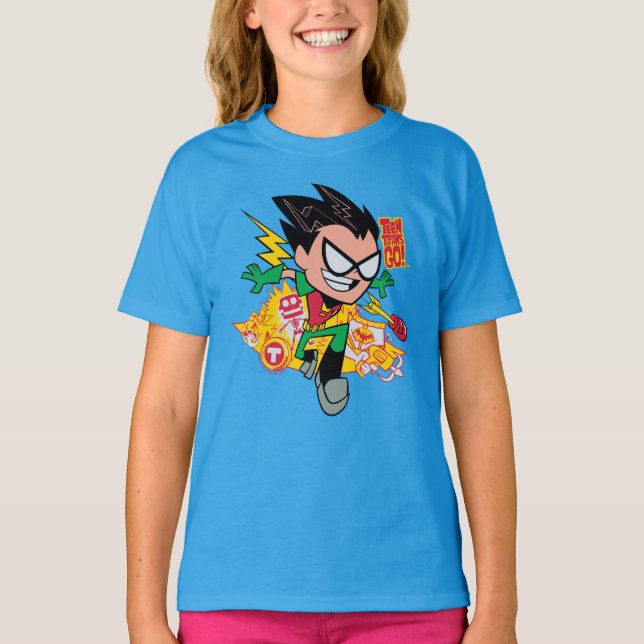 T-shirt Titans Ados, partez ! | Robin's Arsenal Graphic (Devant)
