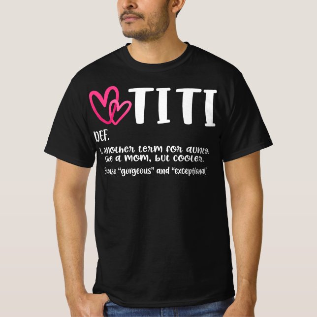 T-shirt titi définition meilleure tante jamais cadeau (Devant)