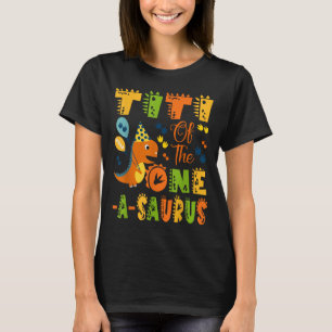 T-shirt Titi Du Dinosaure D'Un Saurus 1er Anniversaire Par