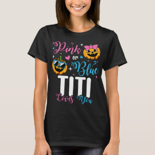 T-shirt Titi rose Ou Bleu Vous Aime Citrouille Bébé Femmes
