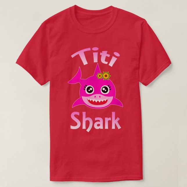 T-shirt Titi Shark Funny Puerto Rican Aunt  (Design devant)