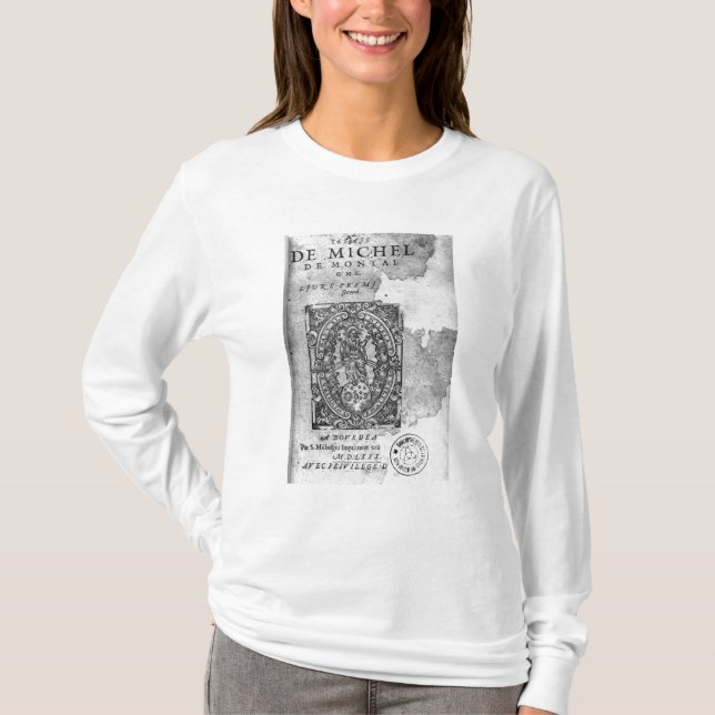 T-shirt Titlepage de la première édition de 'Essais (Devant)