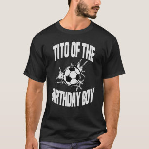 T-shirt Tito De L'Anniversaire Boy Soccer Ball Team Annive