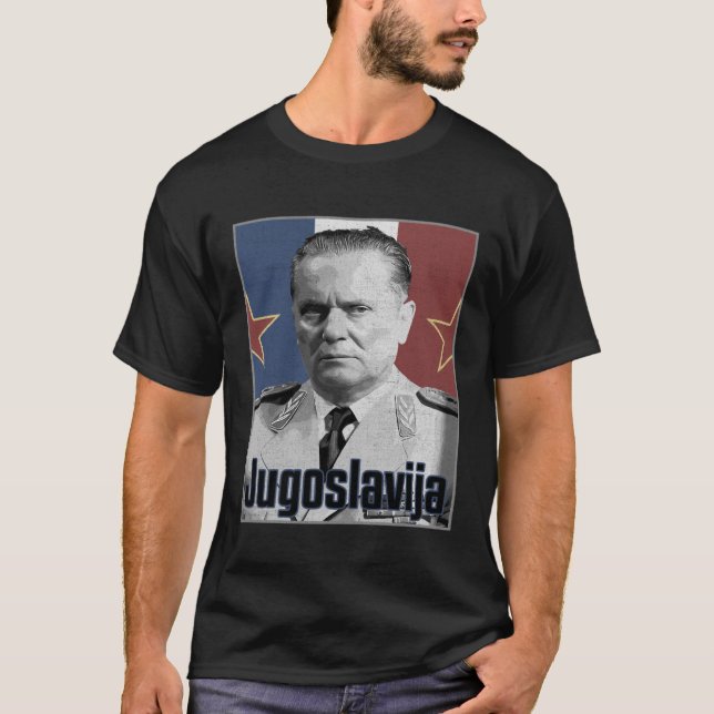 T-shirt Tito Yougoslavie Juyougoslave Balkan yougoslave (Devant)