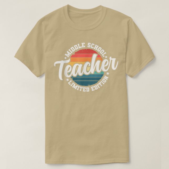 T-shirt Titre amusant Profession Enseignant du collège (Design devant)