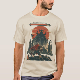 T-shirt Titre : Chevalier Canapé vs Responsabilités Amusan