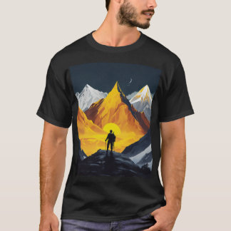 T-shirt Titre : "Conquérir l'Himalaya : Aventure Await"