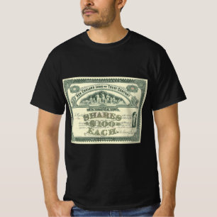 T-shirt Titre de capital social ancien Finance d'entrepris