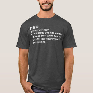 T-shirt Titre de doctorat amusant