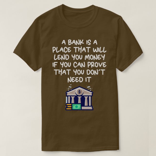 T-shirt titre de finance amusant 14 (Design devant)