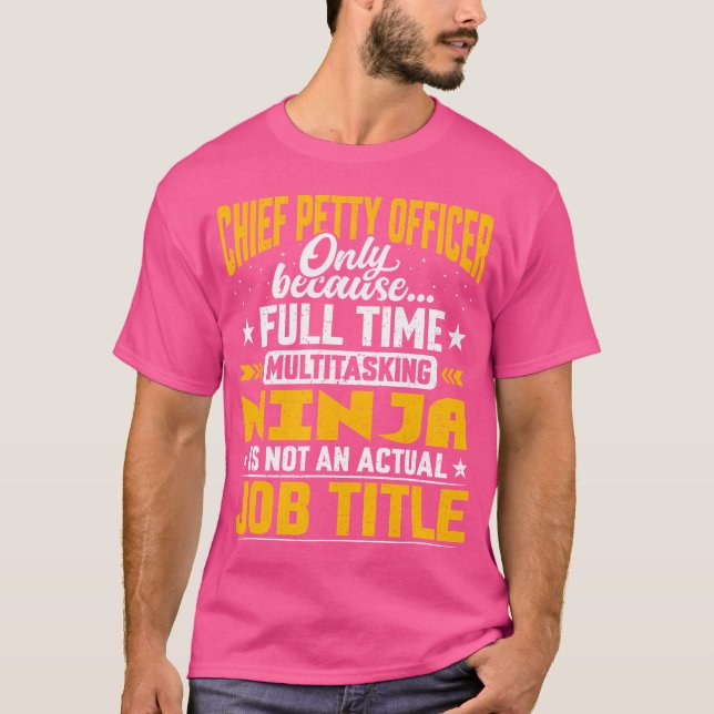T-shirt Titre de fonction d'adjudant drôle (Devant)