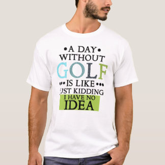T-shirt titre de golf amusant citation de golf