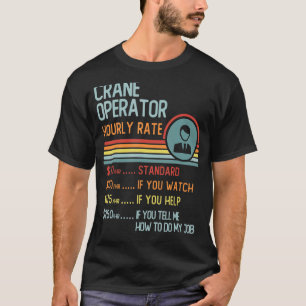 T-shirt Titre de l'emploi rétroactif du tarif horaire de l