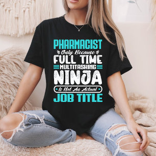 T-shirt Titre de pharmacien Profession Compétences en phar