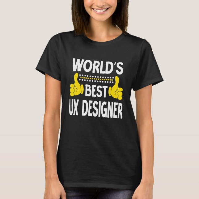T-shirt Titre de poste de concepteur d'expérience utilisat (Devant)