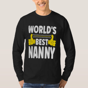 T-shirt Titre de poste de nounou la plus géniale du monde 