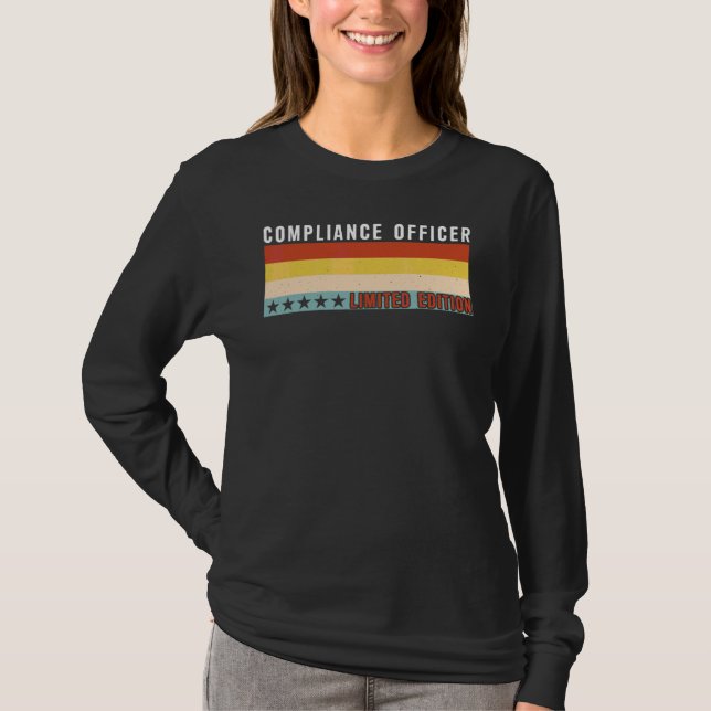 T-shirt Titre de poste de responsable de la conformité Pro (Devant)