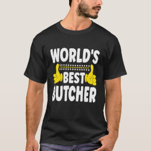 T-shirt Titre du meilleur boucher du monde Boucher Boucher