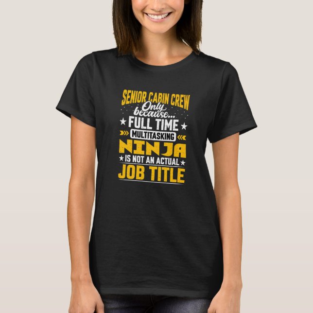 T-shirt Titre du poste d'équipage de Cabine principal Géra (Devant)
