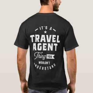 T-shirt Titre du travail de l'agent de voyage Cadeau