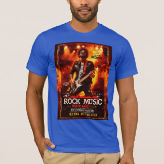 T-shirt Titre : "Rhythmic Resonance : A Rock Music Design