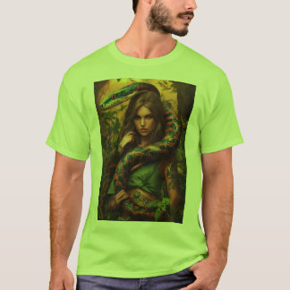 T-shirt Titre : "Serpentine Harmony Earth Tee"