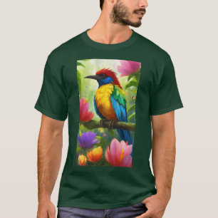 T-shirt Titre : "T-shirt Oiseaux du Costa Rica en plein es