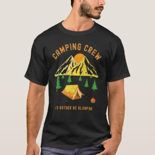 T-shirt Titres de voyage de camping amusants Je préfère l