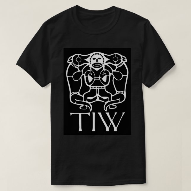 T-shirt Tiw - Dieu de guerre anglo-saxon (Design devant)
