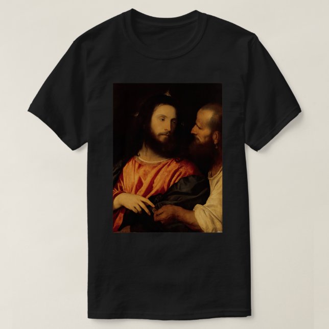 T-shirt Tiziano Vecelli Titian L'Argent Hommage Titien (Design devant)