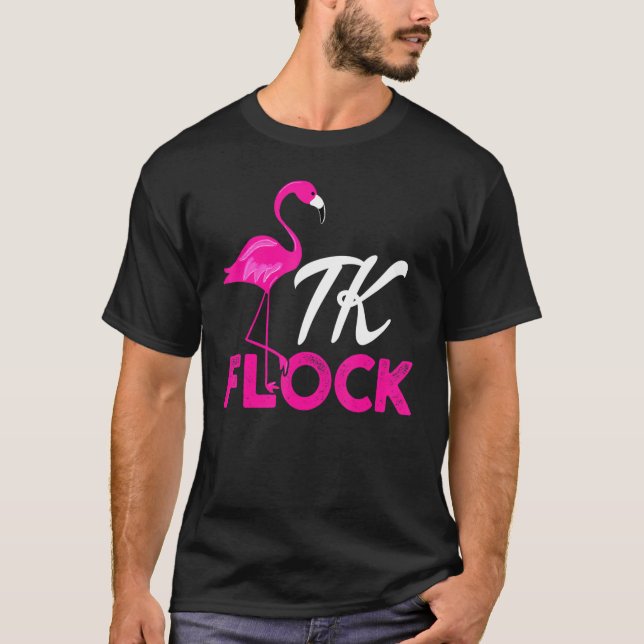 T-shirt Tk Flamant rose Enseignant Transitoire De Maternel (Devant)