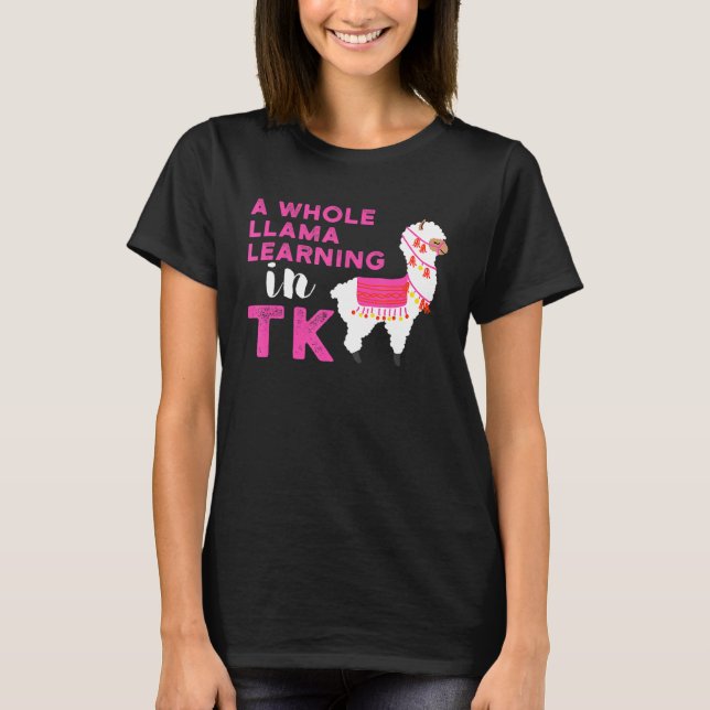 T-shirt TK Transitional Kindergarten Llama  Learning (Devant)