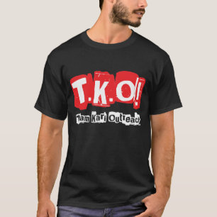 T-shirt TKO :  Vieux noir punk de style