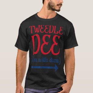T-shirt Tle Dee Avec Dum Costume Assorti Halloween Femmes