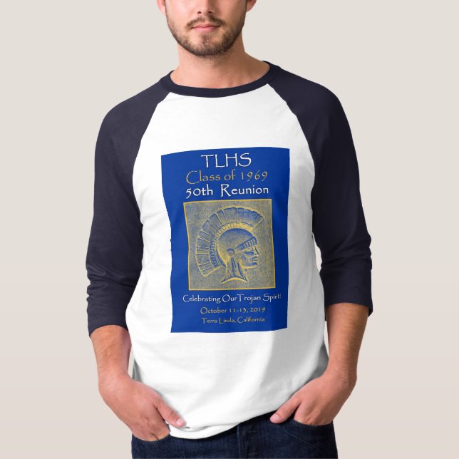 T-shirt TLHS Classe de 1969 Trojan Spirit 50e Réunion (Devant)