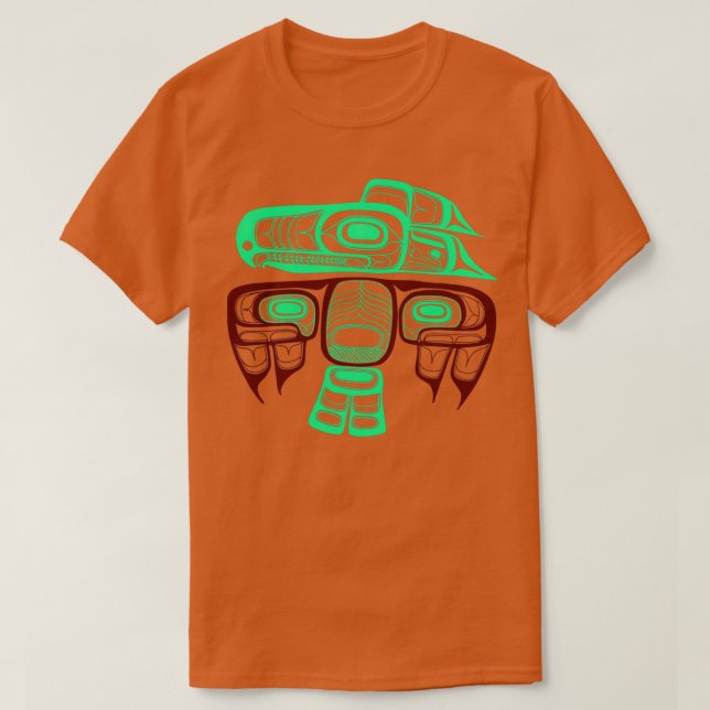 T-shirt Tlingit de style amérindien (Design devant)