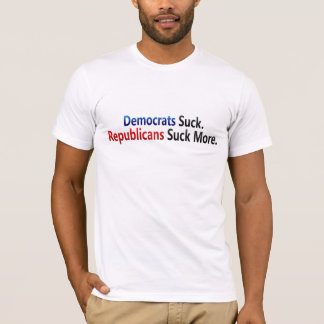 T-shirt TLT Démocrate sucent - les républicains sucent
