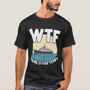 T-shirt Tmdp Où est la ferry drôle île d'été voyage S
