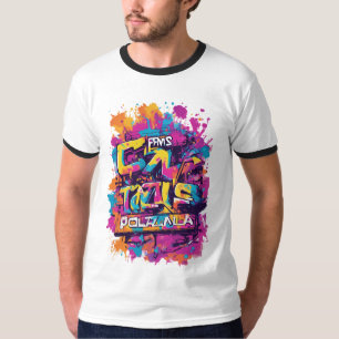 T-shirt TMS Colorpalooza Graffiti Design Chemise de Couleu