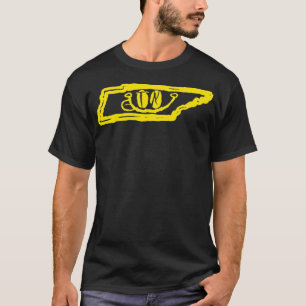 T-shirt TN Eyes Tennessee Grunge Souriant Visage noir back