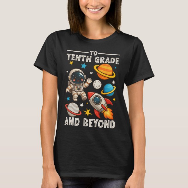 T-shirt To Sophomore And Beyond Astronaut Funny Back To Sc (Devant)