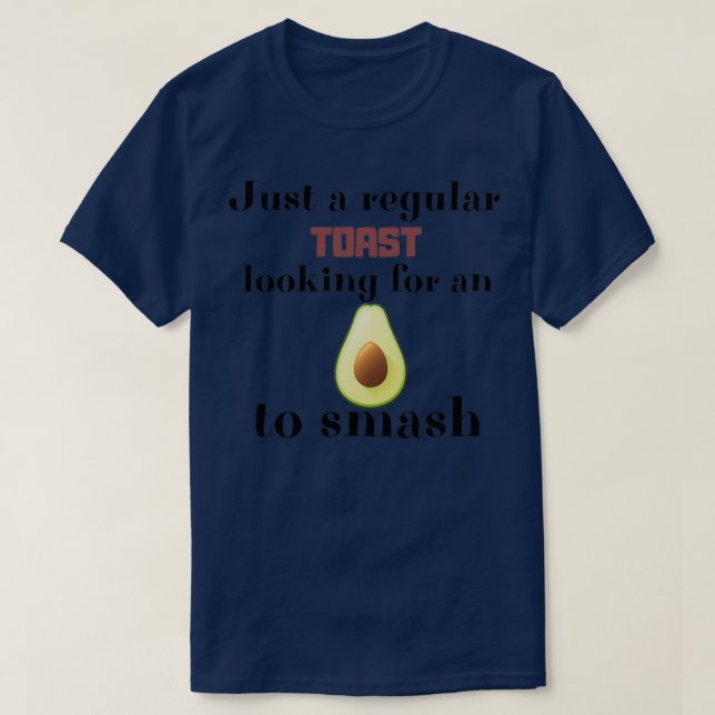 T-shirt Toast à la recherche d'avocat en veganologie (Design devant)