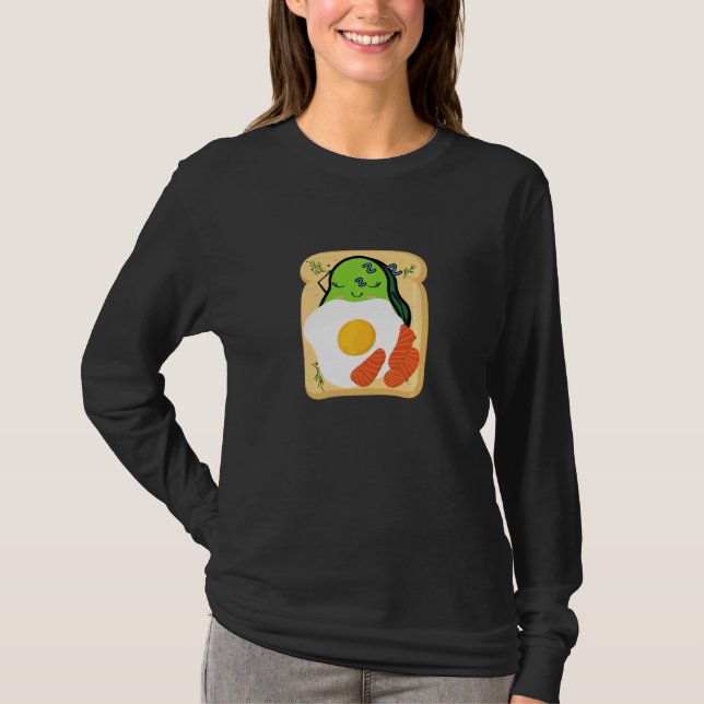 T-shirt Toast Avocado Cute Pour Filles Femmes Avocado & Ve (Devant)