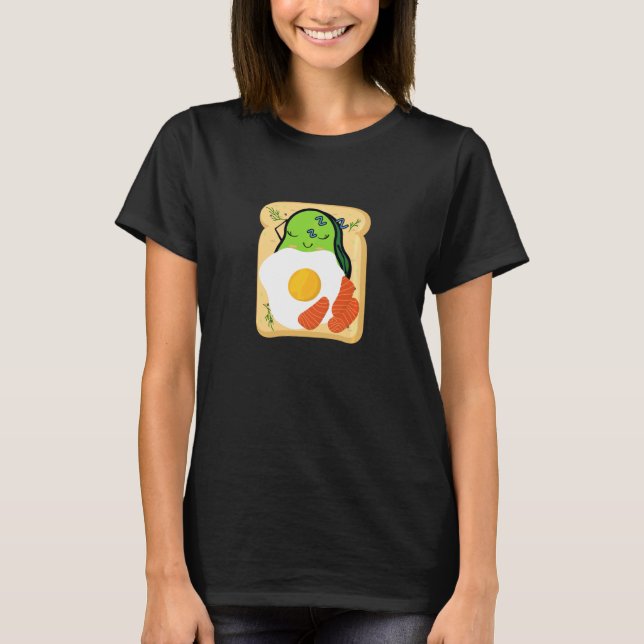 T-shirt Toast Avocado Cute Pour Filles Femmes Avocado & Ve (Devant)