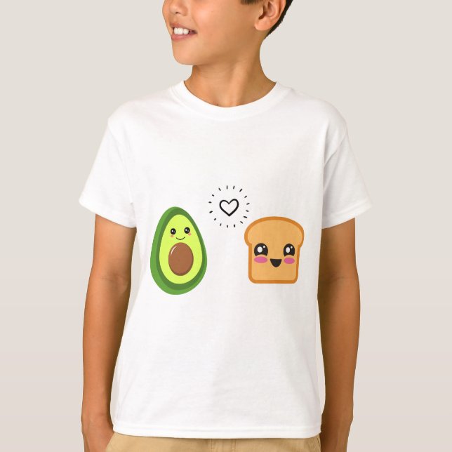 T-shirt Toast Avocado pour enfants (Devant)
