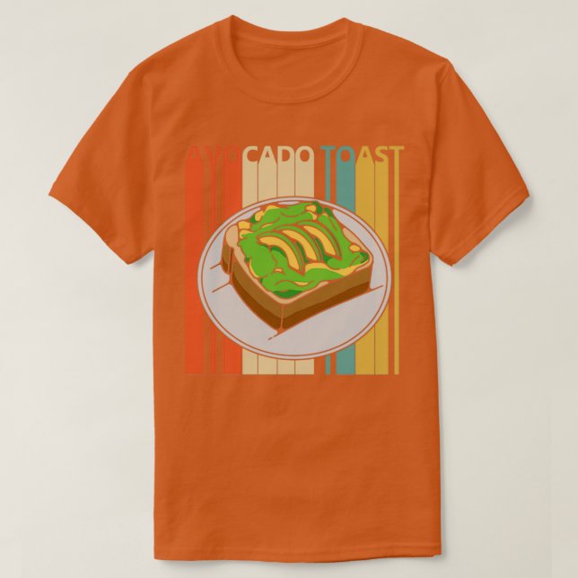 T-shirt Toast Avocado vintage (Design devant)